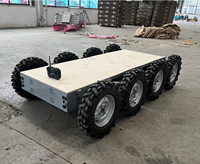 Quad tout-terrain agricole électrique 8 roues motrices avec CAN Bus RS485 et pilote ROS2 disponible