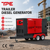 Générateur diesel silencieux 200 kVA 50 Hz insonorisé triphasé 1500 tr/min mobile pour alimentation de secours