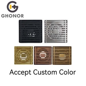 Bathroom Floor Flat <strong>Metal</strong> Cross Flooring Tiles Water <strong>Drain</strong> Removable <strong>Covers</strong> for Floor <strong>Drains</strong> - Product Image 6