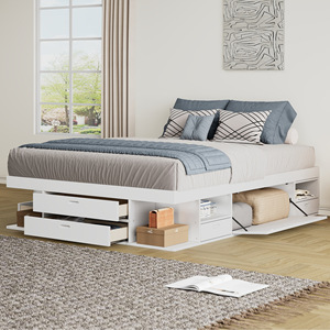 White Multi Functional <b>Kids</b> Bed With <b>Storage</b> Drawers For Bedroom Child Use - Product Image 2