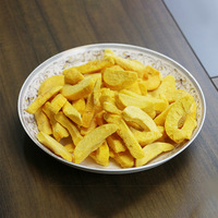 Nieuwe trendy snack: gevriesdroogde gele perzikchips, kant-en-klaar, bulk fruit snacks, gedroogde gele perzikplakjes in 1kg grote zakken