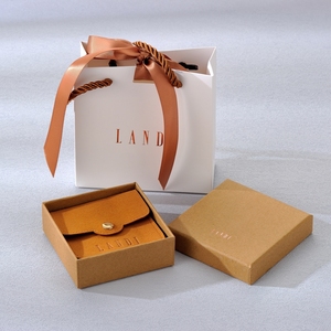 Custom Paper Ring <b>Earring</b> Bracelet Pendant Necklace Packaging Drawer Lid Jewelry Packaging <b>Box</b> with Logo - Product Image 1