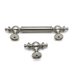 Antique <span class=keywords><strong>Bronze</strong></span> Satin Nickel Cửa Xử Lý Nội Thất Cổ Điển Israel Nội Bộ Tay Nắm Cửa Cho Nội Thất Cửa - Product Image 3