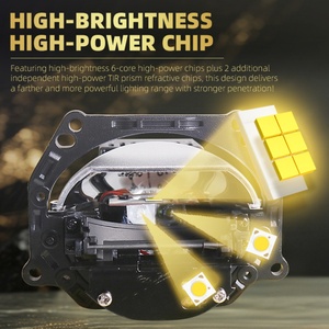 Sanvi Nouveau K5 Double lentille Prime 6000K 92W Phares de voiture LED avec lentille de projecteur - Product Image 5