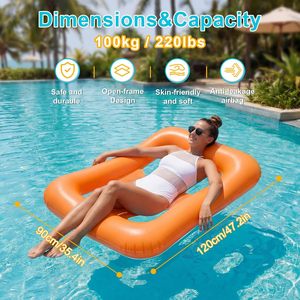 แพยางเป่าลมรูปสี่เหลี่ยมผืนผ้า PVC ยี่ห้อ MAKE WAVES กันน้ำได้ สำหรับสระว่ายน้ำ ชายหาด ทะเลสาบ - Product Image 5