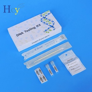 Kit de <span class=keywords><strong>Test</strong></span> <span class=keywords><strong>ADN</strong></span> Domicile IClean : <span class=keywords><strong>Paternité</strong></span> Gratuite par PCR, Écouvillon avec Tampon Iodé Floqué et Outil de Prélèvement d'Échantillon - Product Image 4