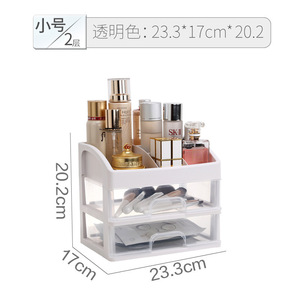 กล่องเก็บเครื่องสำอางตั้งโต๊ะ 3 ชั้น วัสดุพลาสติกใส ป้องกันฝุ่น - Product Image 4