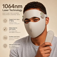 Masques faciaux intelligents sans fil 1064nm anti-âge, anti-rides, en silicone, pour soins de la peau, masques de beauté pour le visage, vente en gros, OEM