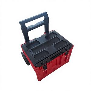 Valise de rangement d'outils professionnelle à grande capacité, étanche, en <span class=keywords><strong>plastique</strong></span>, avec fermeture, <span class=keywords><strong>60L</strong></span>, double roues pivotantes, personnalisable OEM/ODM - Product Image 2