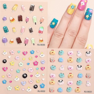 2025 haute qualité japonais et coréen feuille de métal doré Nail Art décalcomanies 3D 5D gelée <span class=keywords><strong>autocollants</strong></span> en PET-du meilleur fournisseur d'art d'ongle - Product Image 5