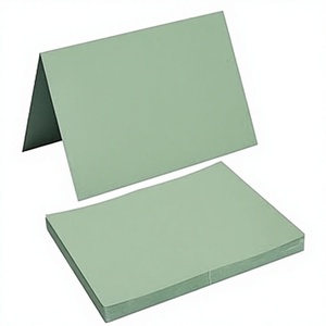 การ์ดอวยพรสีเขียวเซจแบบพับเปล่า ขนาด 5x7 นิ้ว ทำจากกระดาษแข็ง สำหรับงาน DIY บัตรเชิญงานแต่งงานและทุกโอกาส แพ็ค 50 ใบ - Product Image 4