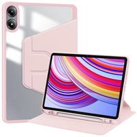 Vente en gros d'étuis rotatifs à 360 degrés pour Redmi Pad Pro 12,1 pouces, housse de tablette antichoc avec support pour stylet et coque en acrylique transparente