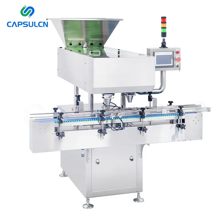 High Speed Table Top Fully Automatic Mechanical Electronic Candy Effervescent Tablet Counting Line