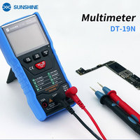 Multimètre numérique Sunshine DT-19N, voltmètre intelligent portable AC/DC, testeur de résistance pour la maintenance des circuits électroniques