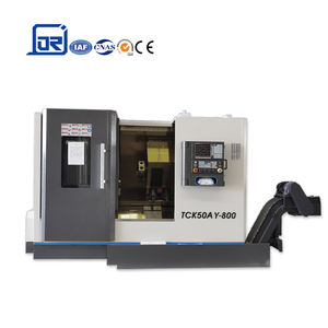 Tour à métaux CNC horizontal TCK50Y à banc incliné, machine à tournage et fraisage combinée, outils de tournage - Product Image 1