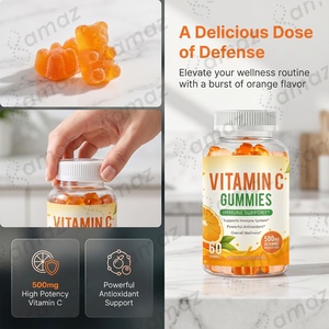 Gomitas de Vitamina C con Sabor a Naranja, Suplemento para el Apoyo Inmunológico, Masticables Diarios para el Bienestar de Adultos, Marca Privada OEM, Fórmula Personalizada - Product Image 2
