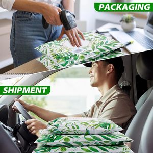 Bolsas de envío, bolsas de correo, sobres de polietileno para envíos, sobres para envíos, bolsas de embalaje para envíos - Hoja verde - Product Image 3