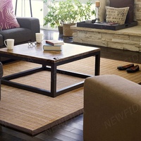Tapis en bambou à motif naturel écologique pour salon