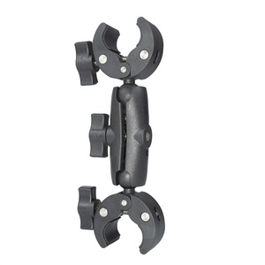 SHOOT Soporte de doble abrazadera súper resistente para manillar de motocicleta/bicicleta, para trípode, barra transversal, clip para paraguas, soporte de luz para estudio fotográfico - Product Image 1