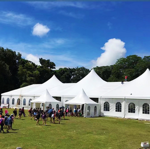 Toldo de 3x3m, 4x4 m, 5x5m, cubierta de PVC de lujo, perfil de aluminio, tienda de pagoda de 10x10 para fiestas, eventos o ferias comerciales al aire libre - Product Image 4