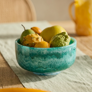Ensaladera de Resina Premium con Acabado Blanco Perla para Cocina Moderna, Mesa de Comedor, Servir Frutas, Hotel, Restaurante, Venta al por Mayor - Product Image 1