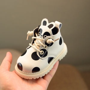 Children Cure <b>Boots</b> for Girls Boys <b>Spring</b> Autumn PU Leather <b>Boots</b> Fashion Cartoon Bear Toddler Kids Warm Winter Snow <b>Boots</b> - Product Image 3