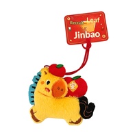 Porte-clés décoratif Tengyi en peluche 3D, motif cheval de dessin animé, frais et tendance, pour sac à dos, personnalisable en couleurs et logo