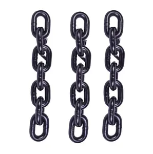 Grade80 (G80) Lifting Load Chain Black Welded Alloy Steel Chain for hoist