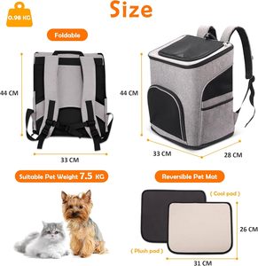 Factory Cat Travel Carrier Pets' <b>Backpacks</b> Bag Carrying Dog Carrier <b>Backpack</b> for <b>Small</b> Dogs Pet Carrier <b>Backpack</b> Pets' <b>Backpack</b> - Product Image 6