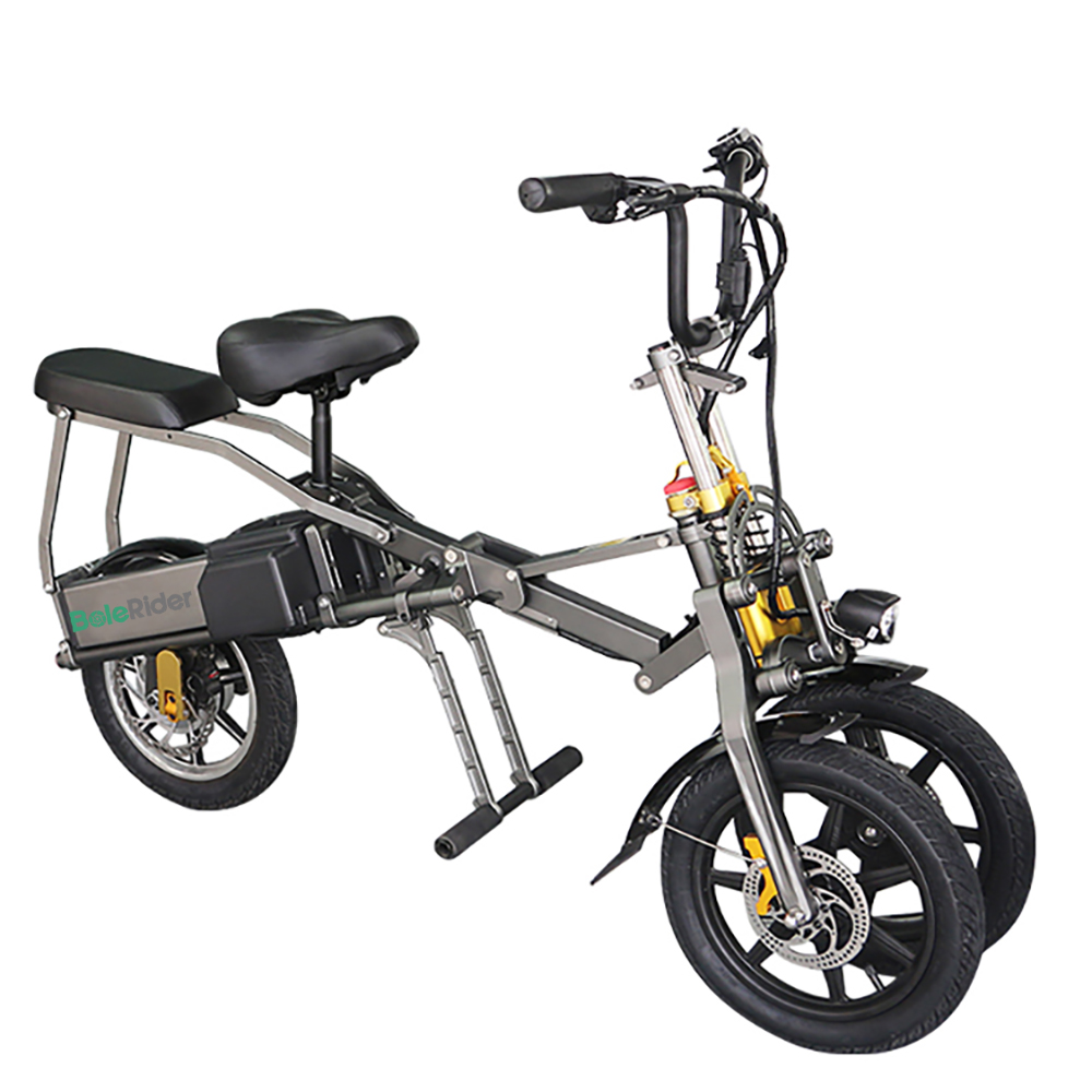 フル電動自転車 14インチ 折りたたみ 48V7.5Ahリチウム モペット