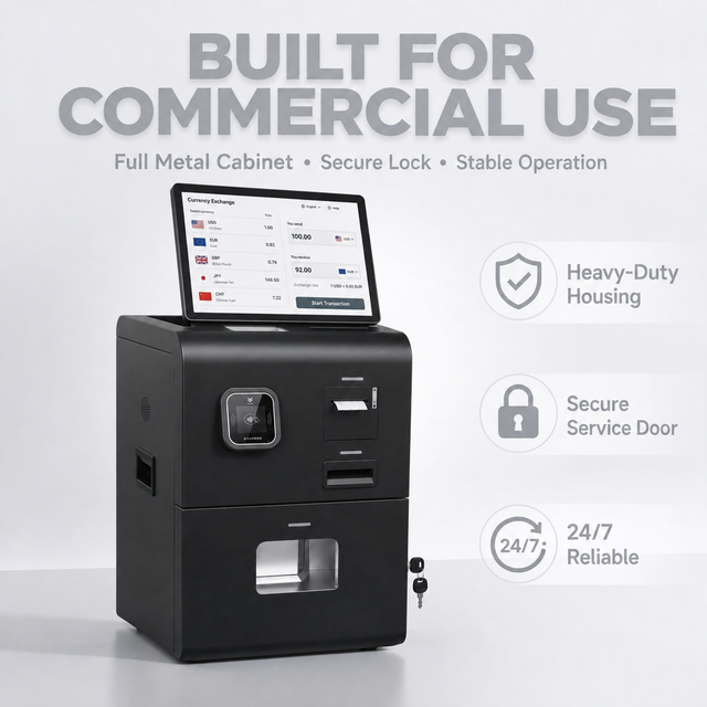 Automated Cash Payment Machine with Bill Validator Coin Acceptor Cash Payment Kiosk