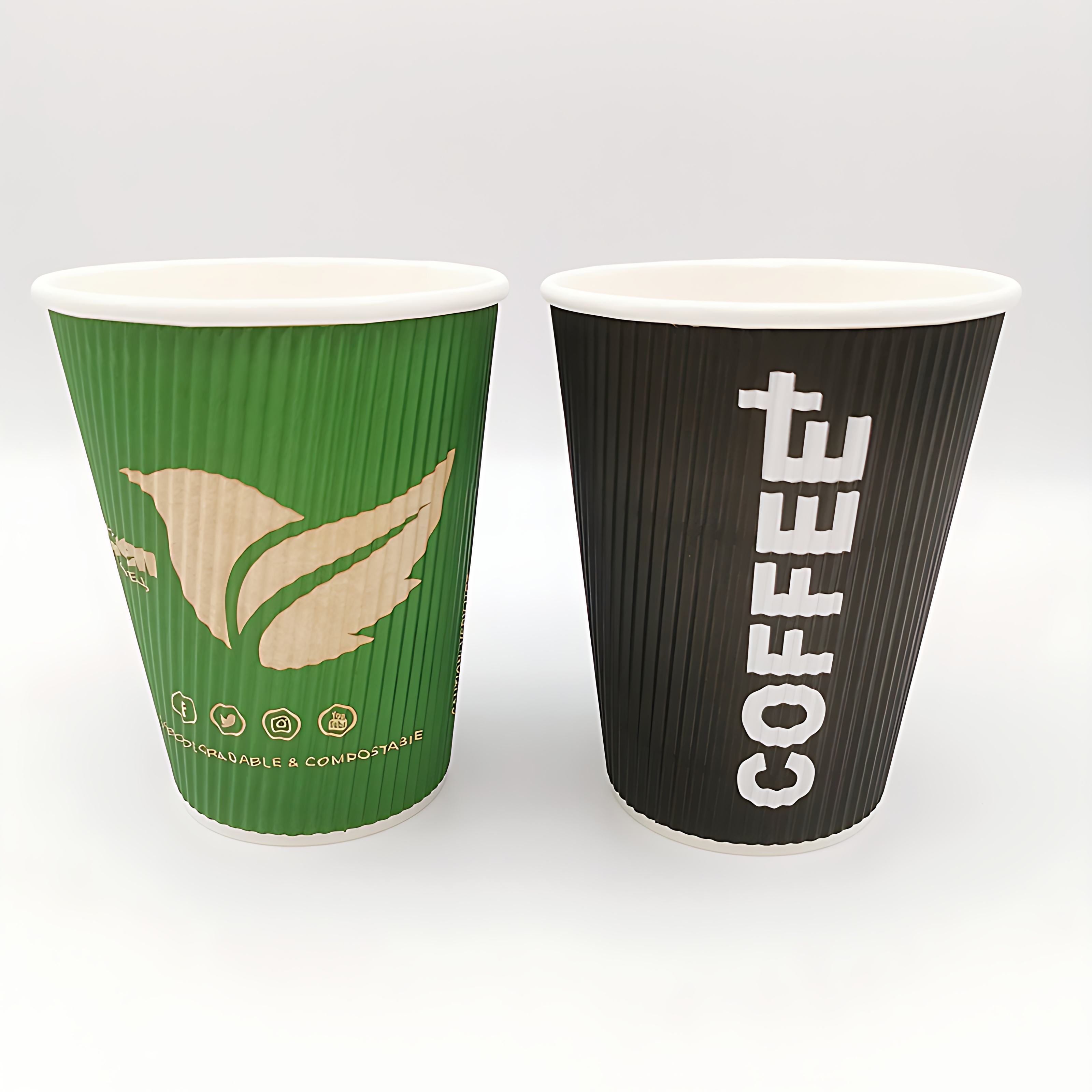 แก้วกาแฟผนังระลอก