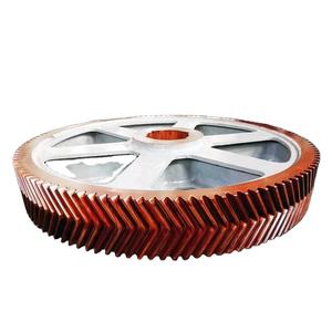 Engranaje helicoidal doble de acero forjado industrial de gran diámetro OEM 42CrMo Metal Herringbone Gear - Product Image 1