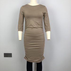 3 in 1 supporto di maternità shapewear comfort senza soluzione di continuità controllo delle donne dopo il parto increspato abito lisciante corpo shaper lungo - Product Image 3