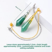 Pendentif Collier en Cristal Naturel Poli à 12 Facettes, Prisme Polyédrique Géométrique pour la Pratique Spirituelle et la Pleine Lune