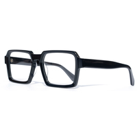 Lunettes de vue Finione en acétate transparent vert vintage pour hommes, anti-lumière bleue