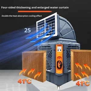 Máy làm mát không khí bay hơi Công Nghiệp Đứng sàn 18,000 CMH (mét khối mỗi giờ) Công suất 220V động cơ <span class=keywords><strong>1</strong></span>.1KW công suất <span class=keywords><strong>1</strong></span> - Product Image 4