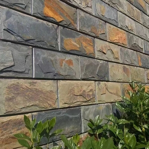 Carreaux de mur en pierre de Culture moderne de haute qualité pierre empilée en <span class=keywords><strong>ardoise</strong></span> naturelle pour <span class=keywords><strong>cuisine</strong></span> décorative extérieure salle de bain hôtel Villa - Product Image 1