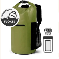 Sac étanche pliable UUNEE 500D PVC à fermeture roll-top 5L 10L 15L 30L, flottant et imperméable pour kayak, rafting, randonnée, escalade, vente en gros OEM