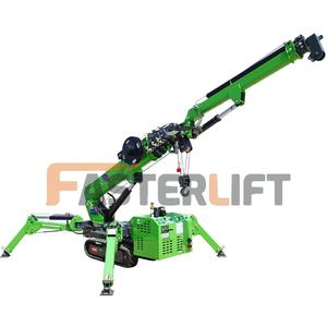 Grúa Araña Móvil de Doble Potencia Pequeña, Grúas Araña de 10m y 15m para Trabajos en Techos, Buena Calidad, con Certificado CE - Product Image 1