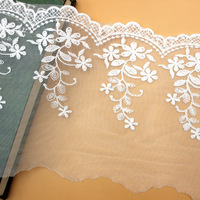 Vente chaude de luxe multicolore coton brodé dentelle ruban pour couture artisanat mariage robe de mariée embellissement