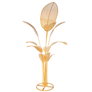 อุปกรณ์ตกแต่งงานแต่งงานรูป<span class=keywords><strong>ใบตอง</strong></span>เหล็กดัด Y092 สำหรับตกแต่งทางเดิน ทางเชื่อม ลิฟต์ และพื้นที่จัดงาน - Product Image 5