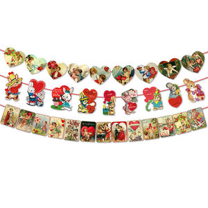 Bandera <span class=keywords><strong>de</strong></span> amor retro del día <span class=keywords><strong>de</strong></span> San Valentín para decoración <span class=keywords><strong>de</strong></span> escenas <span class=keywords><strong>de</strong></span> fiesta suministros <span class=keywords><strong>de</strong></span> decoración <span class=keywords><strong>de</strong></span> pasteles - Product Image 2