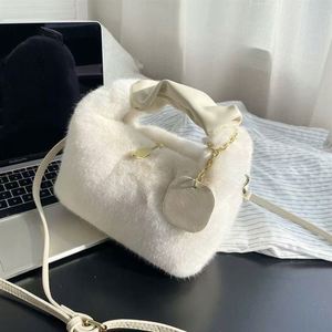 IStapromo Gifts Women's Cute Plush Handbag Autumn Winter Large Capacity Plush <b>Hand</b> <b>Bag</b> Crossbody Shoulder <b>Bag</b> for Girls - Product Image 3