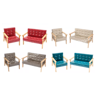 Canapé enfant en promotion – Fauteuil en bois à siège simple ou double avec dossier, mini canapé de loisirs pour la maison et la maternelle