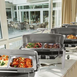 Plateau de service buffet chauffant plat a chafing chaffing, chuffing chaving chaufing dish de table usine prix pour aliment chaud - Product Image 4
