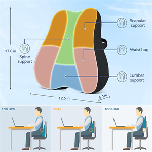 Bộ nhớ bọt trở lại đệm trở lại giảm đau thắt lưng hỗ trợ gối - Product Image 4