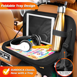 Organizador Resistente para Asiento Trasero de Coche con Múltiples Bolsillos y Bandeja Plegable, Práctico Organizador para Viajes Familiares - Product Image 3