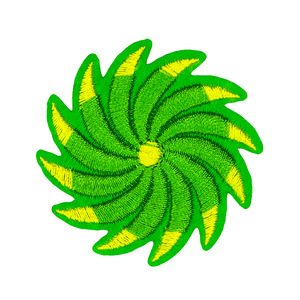 Venta de fábrica MOQ bajo 5,3 cm hierro en colorido sol flor molino de viento parche para ropa gato parches - Product Image 5