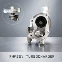 Turbocompresseur modifié F55V RHF55V avec boîtier de compresseur Greddy, roue à 7 pales en aluminium et cartouche